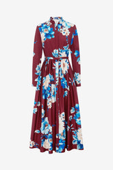 Zara Shirt Midi Dress - Cosmos Print