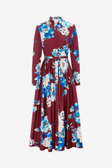 Zara Shirt Midi Dress - Cosmos Print