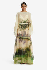 Willow Kaftan Maxi Dress - Serene Print