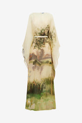 Willow Kaftan Maxi Dress - Serene Print