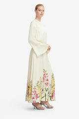 Kinsley Maxi Dress - Snapdragon Print in Snow
