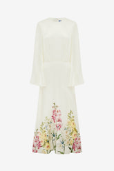 Kinsley Maxi Dress - Snapdragon Print in Snow