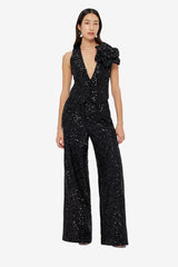 Anna-May Sequin Vest - Onyx