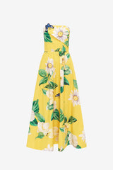Lynn Bustier Midi Dress - Joie Print in Sunshine