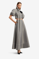 Elina Maxi Skirt - Steel