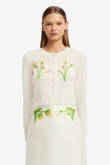 Claire Embellished Knit Cardigan - Wildflower