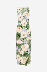 Fleur Floral Hand-Embroidered Backless Maxi Dress - Blossom