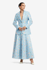 Brynn Blazer - Ditsy Floral Print in Blue