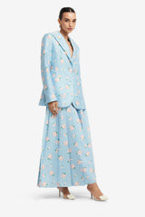 Brynn Blazer - Ditsy Floral Print in Blue