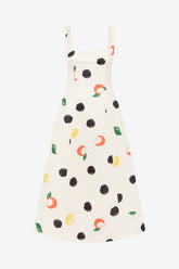 Beatrice Midi Dress - Citrus Spots