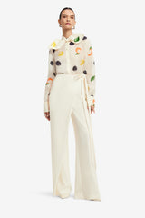 Cora Bow Blouse - Citrus Spots
