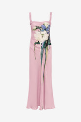 Valentina Maxi Dress - Bouquet Print in Pastel Pink