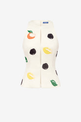 Amelia Top - Citrus Spots
