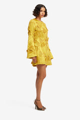 Suzanne Embellished Bell Sleeve Mini Dress - Opulence