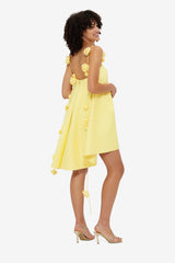 Fiona Rose Mini Dress - Sorbet Yellow