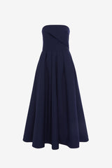 Lynn Bustier Midi Dress - Indigo