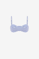 Julia Striped Bralette - Navy