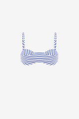 Julia Striped Bralette - Navy