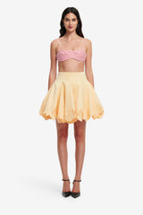 Kaity Appliqué Skirt - Butter