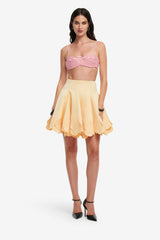 Kaity Appliqué Skirt - Butter