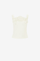 Isadora Appliqué Top - Vanilla