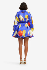 Kathleen Linen Blouse - Pear Print
