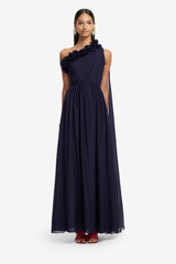 Jenni One Shoulder Maxi Dress - Indigo