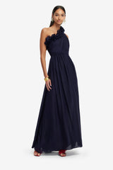 Jenni One Shoulder Maxi Dress - Indigo