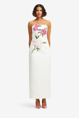Rayna Appliqué Floral Maxi Dress - Floral Pear Print