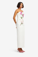 Rayna Appliqué Floral Maxi Dress - Floral Pear Print