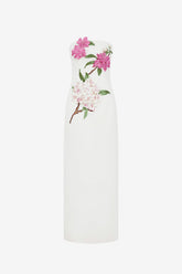 Rayna Appliqué Floral Maxi Dress - Floral Pear Print