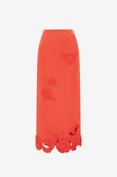 Kyra Appliqué Maxi Skirt - Saffron