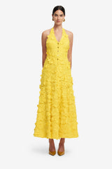 Juliette Lace Halterneck Maxi Dress - Sunshine