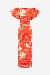 Lucinda Maxi Dress - Saffron Peony Print