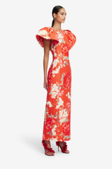 Lucinda Maxi Dress - Saffron Peony Print