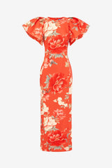 Lucinda Maxi Dress - Saffron Peony Print