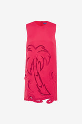Yvonne Palm Mini Dress - Scarlet
