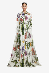 Josephine Silk Gown - Wildflowers