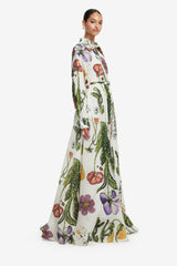 Josephine Silk Gown - Wildflowers