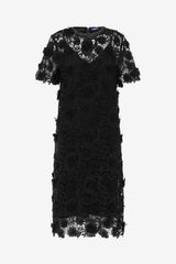 Sheridan Lace Midi Dress - Ebony