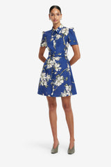 Bronte Mini Dress - Midnight Magnolia Print