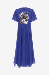 Desiree Embellished Midi Dress - Sapphire