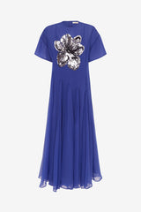 Desiree Embellished Midi Dress - Sapphire