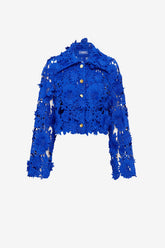 Robyn Lace Shirt - Lapis