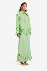 Jayna Appliqué Jacket - Juniper Green