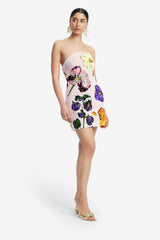 Zaria Beaded Bustier Mini Dress - Wildbloom