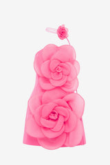 Floret Mini Dress - Fuchsia