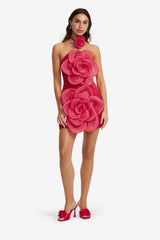 Floret Mini Dress - Scarlet