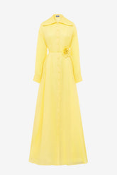Josephine Silk Gown - Limoncello
