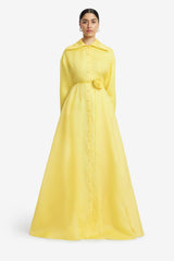 Josephine Silk Gown - Limoncello